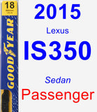 Passenger Wiper Blade for 2015 Lexus IS350 - Premium