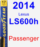 Passenger Wiper Blade for 2014 Lexus LS600h - Premium