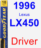 Driver Wiper Blade for 1996 Lexus LX450 - Premium