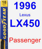 Passenger Wiper Blade for 1996 Lexus LX450 - Premium