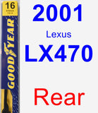 Rear Wiper Blade for 2001 Lexus LX470 - Premium