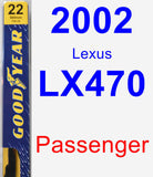 Passenger Wiper Blade for 2002 Lexus LX470 - Premium