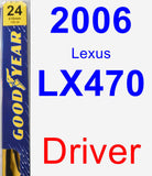 Driver Wiper Blade for 2006 Lexus LX470 - Premium