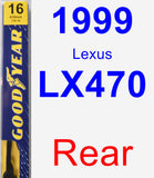 Rear Wiper Blade for 1999 Lexus LX470 - Premium