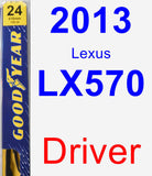 Driver Wiper Blade for 2013 Lexus LX570 - Premium