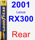 Rear Wiper Blade for 2001 Lexus RX300 - Premium