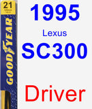 Driver Wiper Blade for 1995 Lexus SC300 - Premium