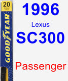 Passenger Wiper Blade for 1996 Lexus SC300 - Premium