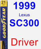 Driver Wiper Blade for 1999 Lexus SC300 - Premium