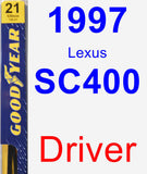 Driver Wiper Blade for 1997 Lexus SC400 - Premium