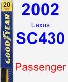 Passenger Wiper Blade for 2002 Lexus SC430 - Premium