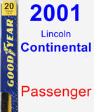 Passenger Wiper Blade for 2001 Lincoln Continental - Premium