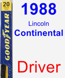 Driver Wiper Blade for 1988 Lincoln Continental - Premium