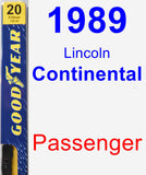 Passenger Wiper Blade for 1989 Lincoln Continental - Premium