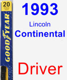 Driver Wiper Blade for 1993 Lincoln Continental - Premium