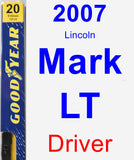 Driver Wiper Blade for 2007 Lincoln Mark LT - Premium