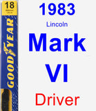 Driver Wiper Blade for 1983 Lincoln Mark VI - Premium