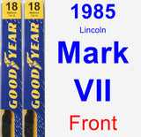 Front Wiper Blade Pack for 1985 Lincoln Mark VII - Premium