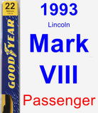 Passenger Wiper Blade for 1993 Lincoln Mark VIII - Premium