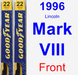 Front Wiper Blade Pack for 1996 Lincoln Mark VIII - Premium