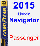 Passenger Wiper Blade for 2015 Lincoln Navigator - Premium