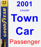 Passenger Wiper Blade for 2001 Lincoln Town Car - Premium