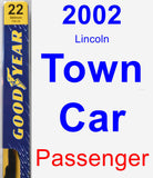 Passenger Wiper Blade for 2002 Lincoln Town Car - Premium