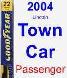 Passenger Wiper Blade for 2004 Lincoln Town Car - Premium