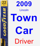 Driver Wiper Blade for 2009 Lincoln Town Car - Premium