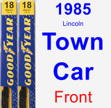 Front Wiper Blade Pack for 1985 Lincoln Town Car - Premium