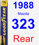 Rear Wiper Blade for 1988 Mazda 323 - Premium