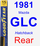 Rear Wiper Blade for 1981 Mazda GLC - Premium