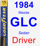 Driver Wiper Blade for 1984 Mazda GLC - Premium