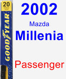 Passenger Wiper Blade for 2002 Mazda Millenia - Premium