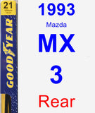 Rear Wiper Blade for 1993 Mazda MX-3 - Premium