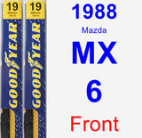 Front Wiper Blade Pack for 1988 Mazda MX-6 - Premium