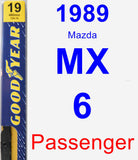 Passenger Wiper Blade for 1989 Mazda MX-6 - Premium