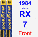 Front Wiper Blade Pack for 1984 Mazda RX-7 - Premium