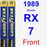 Front Wiper Blade Pack for 1989 Mazda RX-7 - Premium