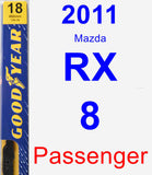 Passenger Wiper Blade for 2011 Mazda RX-8 - Premium