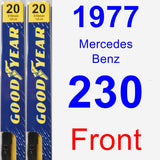 Front Wiper Blade Pack for 1977 Mercedes-Benz 230 - Premium