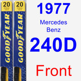 Front Wiper Blade Pack for 1977 Mercedes-Benz 240D - Premium