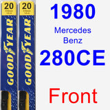 Front Wiper Blade Pack for 1980 Mercedes-Benz 280CE - Premium