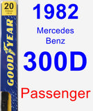 Passenger Wiper Blade for 1982 Mercedes-Benz 300D - Premium