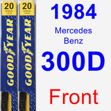 Front Wiper Blade Pack for 1984 Mercedes-Benz 300D - Premium