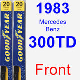 Front Wiper Blade Pack for 1983 Mercedes-Benz 300TD - Premium