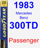 Passenger Wiper Blade for 1983 Mercedes-Benz 300TD - Premium