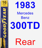 Rear Wiper Blade for 1983 Mercedes-Benz 300TD - Premium