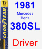 Driver Wiper Blade for 1981 Mercedes-Benz 380SL - Premium