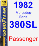 Passenger Wiper Blade for 1982 Mercedes-Benz 380SL - Premium